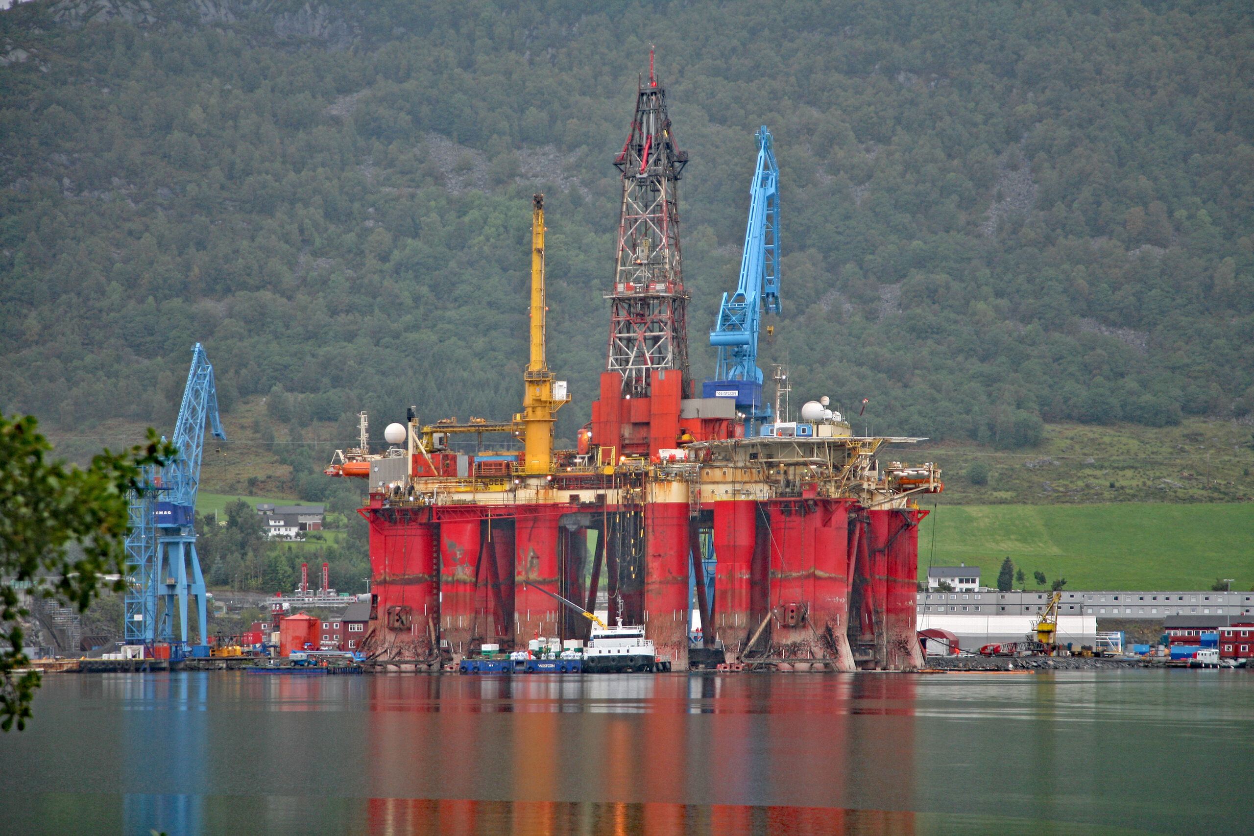 Oil and gas platform in Norway